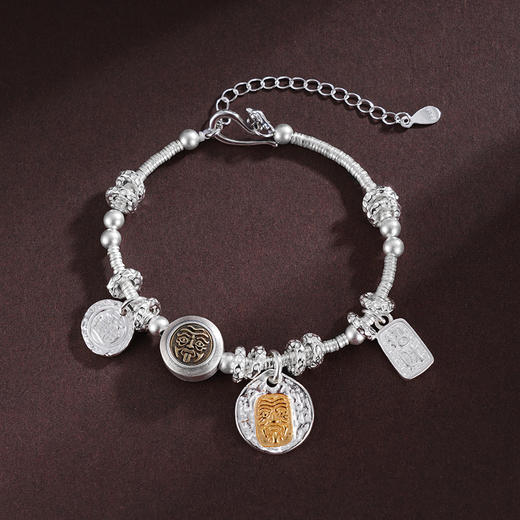 子佩集S925银【神女之护】手链【SL01026】纯银镀金女神钱串腰缠万贯盘缠盘缠2504 商品图1