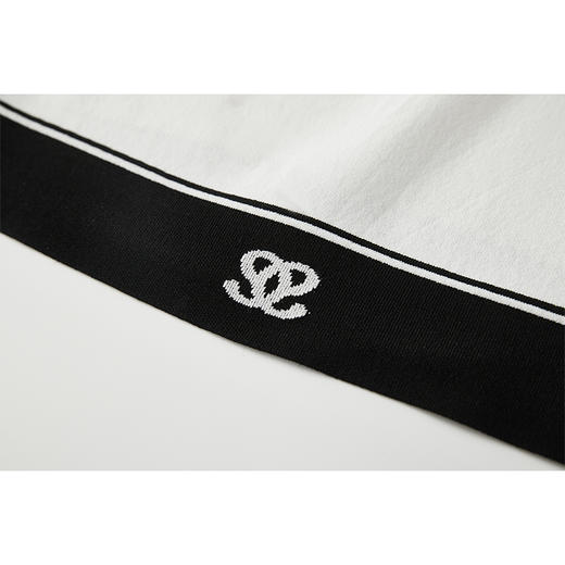 NEELLY纳俪商场同款夏新款运动风撞色方领针织背心女基础内搭上衣N25054A04661 商品图1