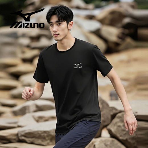 【上身轻薄无感 轻盈自在】美津浓 凉感短袖T恤 清爽透气 运动不闷汗 商品图3