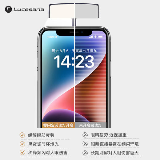 ⁶晚上看手机必备【手持手机补光灯】 0 频闪，更护眼，黑暗中看手机费眼必备 SS06-QTT-LPS 商品图3