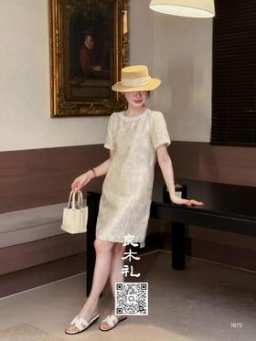 【部分现货】重工面料连衣裙（1672）