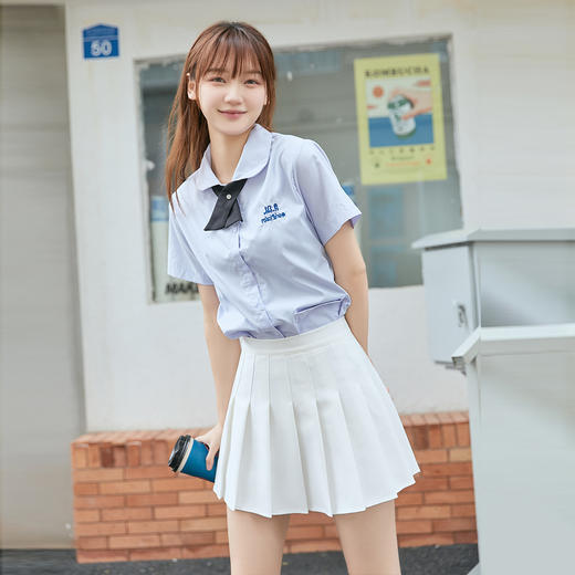 夏季新款韩版高腰运动女百褶裙防走光百搭显瘦jk学院风半身短裙 商品图2