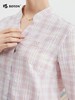 波顿女士春夏季香桃粉色格子美式休闲英伦风衬衫LS007124 商品缩略图2