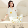 【带杯垫】熳洁儿 纯棉开衫短袖长裤家居服卡通小狗条纹夏季25263213 商品缩略图1