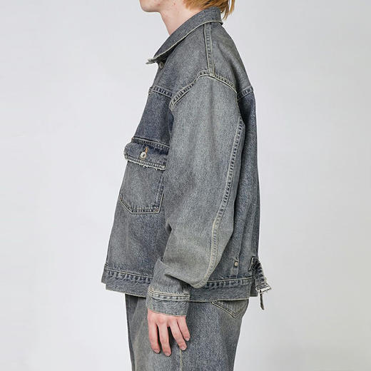 DAIRIKU 2PKT Vinatge Denim Jacket 复古水洗牛仔夹克外套 商品图1