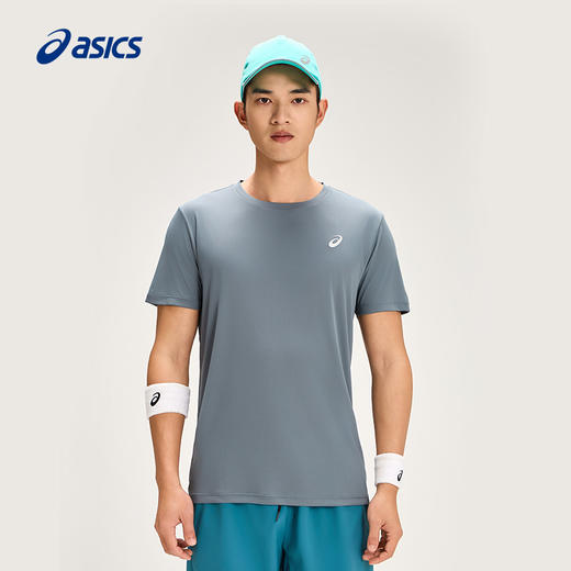ASICS亚瑟士男式吸湿快干跑步短袖T恤套头圆领柔软针织短袖2011D202 商品图2