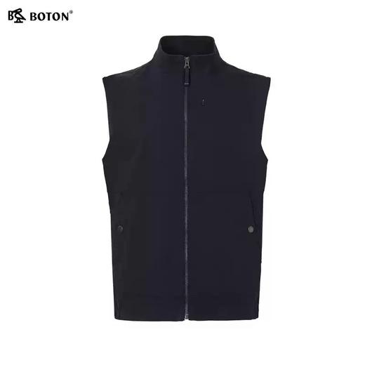 波顿男士春秋马甲｜深蓝色美式版型 叠穿点睛 率性常规款MJ006124 商品图4