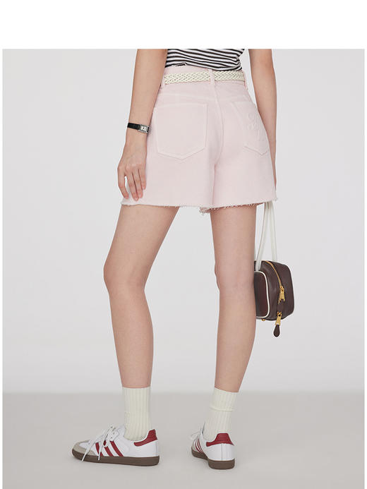 Teenie Weenie小熊卡通牛仔短裤女夏季女牛仔裤TTTF252501W 商品图4