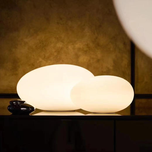 摩根贝母系列面光球形台灯哑白 商品图5