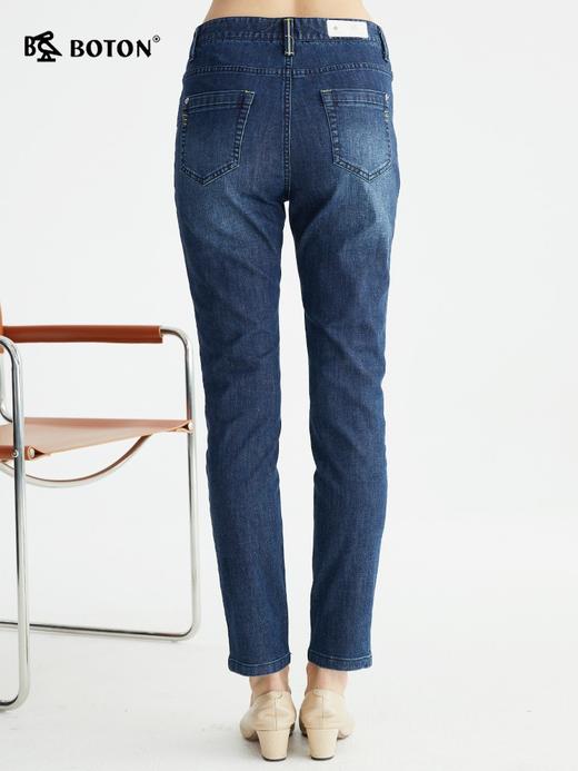 波顿女士夏季薄款高端牛仔裤新款中高腰显瘦直筒胶原蛋白裤子LE265122 商品图2