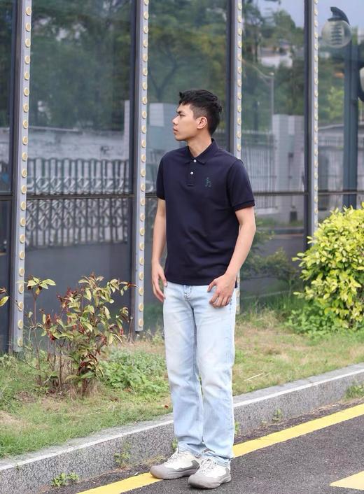 【比格启事】Hazzys哈吉斯夏季款商务休闲抗菌POLO短袖凉感T恤男！ 商品图3