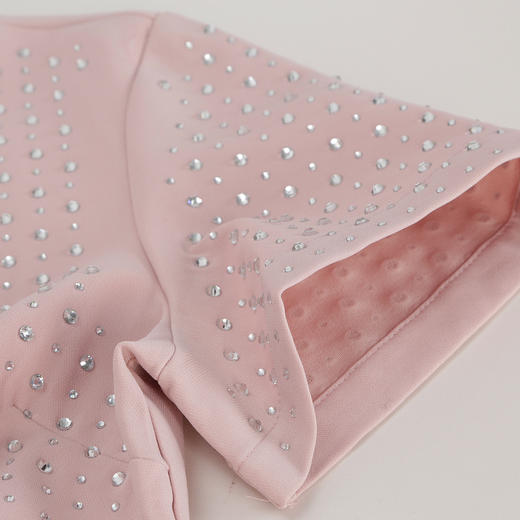 QF851斯尔丽2025新款宴会小礼服直身款显瘦显高精致烫钻小立领连衣裙 商品图8