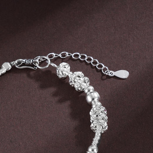 子佩集S925银【福灵妙韵】手链【SL00996】纯银钱串腰缠万贯盘缠盘缠2504 商品图6