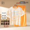 I'd爱帝女士短袖七分裤套装夏季薄款印花家居服 商品缩略图0
