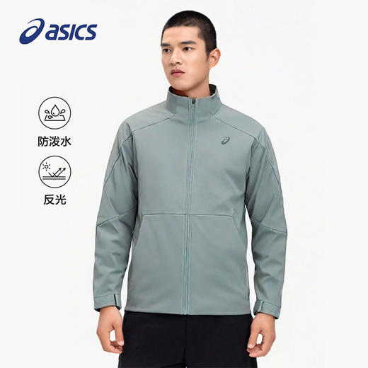 ASICS亚瑟士 男款舒适防泼水跑步运动夹克 商品图0