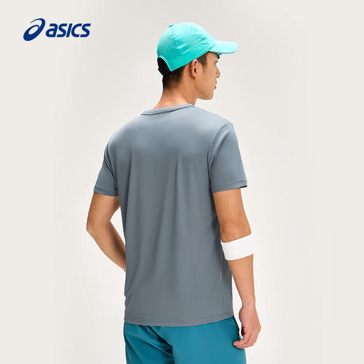 ASICS亚瑟士男式吸湿快干跑步短袖T恤套头圆领柔软针织短袖2011D202 商品图3