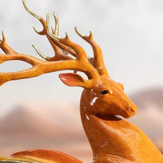 朱炳仁铜 国鹿 客厅办公室居家摆件 商品图4