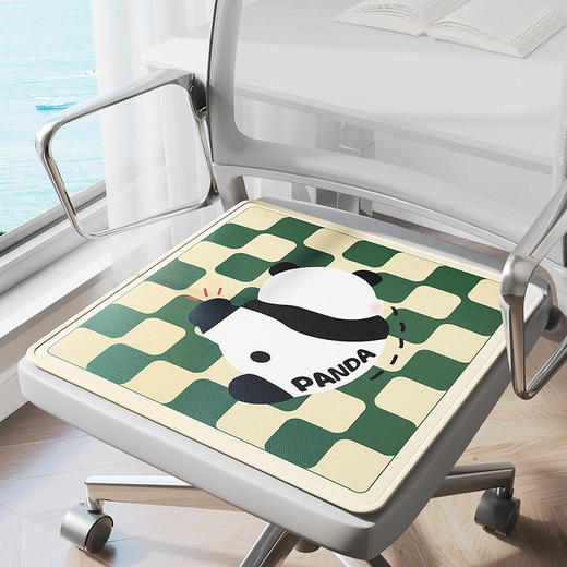 冰丝坐垫夏季办公室久坐椅子垫夏天冰凉座垫卡通冰垫透气垫凉席垫 商品图5