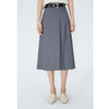 NEELLY纳俪商场同款夏季新款灰色西装中长款半身裙女高腰显瘦长裙N25054E04653 商品缩略图1