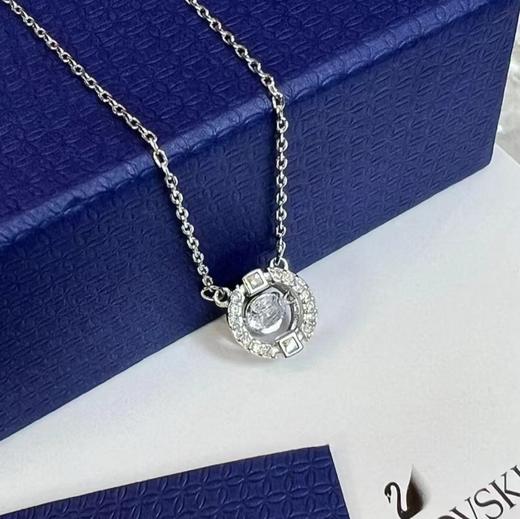 【顺丰速达】【下单赠满钻耳环】Swarovski/施华洛世奇跳动的心白锁骨链BF AB 商品图1