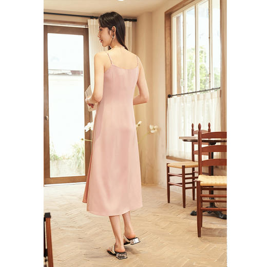 NEELLY纳俪商场同款夏季新款时尚印花吊带连衣裙女收腰显瘦A字裙N25054Y04630 商品图3