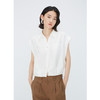 NEELLY纳俪商场同款夏季新款纯色简约无袖衬衫女百搭宽松上衣N25054R04604 商品缩略图2