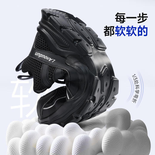 蓝鸥盾夏季款劳保鞋男防砸防刺安全鞋钢包头工作鞋轻便透气 商品图5