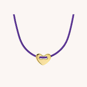 订购6周到｜MYA-BAY-CORAZON-紫红色 心形 项链［比利时设计师］