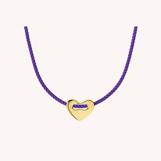 订购6周到｜MYA-BAY-CORAZON-紫红色 心形 项链［比利时设计师］ 商品图0