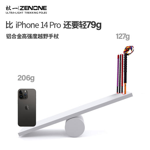 杖一国民轻量化铝合金越野杖 Z1901（1对） 商品图4