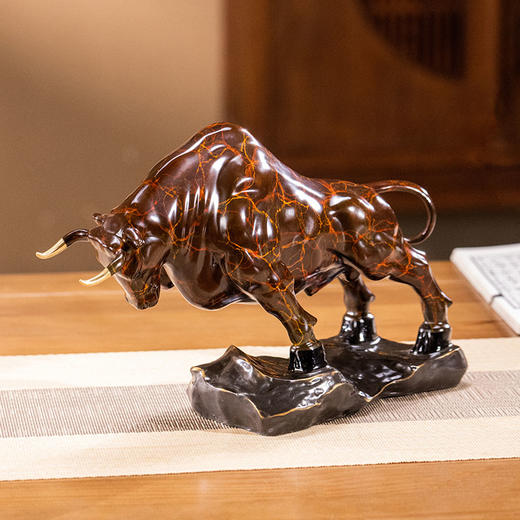 朱炳仁铜 大展宏图 揽佬来财摆件金山银山前路有 商品图2