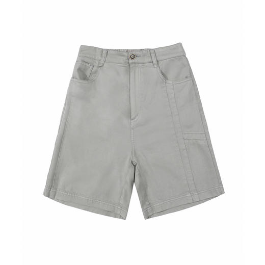 谜底短裤女2025夏新品百搭日常莱赛尔丝滑合身牛仔短裤252MK0687 商品图4