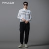 PINLI品立2025秋季新款轻奢感钉珠长袖衬衫男士宽松时尚休闲衬衣GD252113332 商品缩略图3