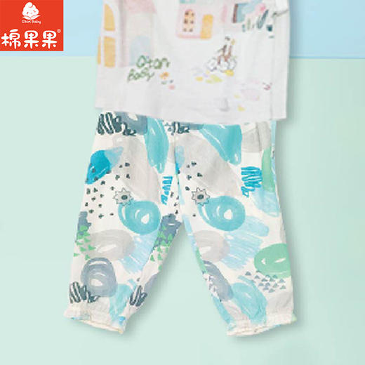 棉果果夏季商场专柜同款女童梭织九分裤M222208425329 商品图0