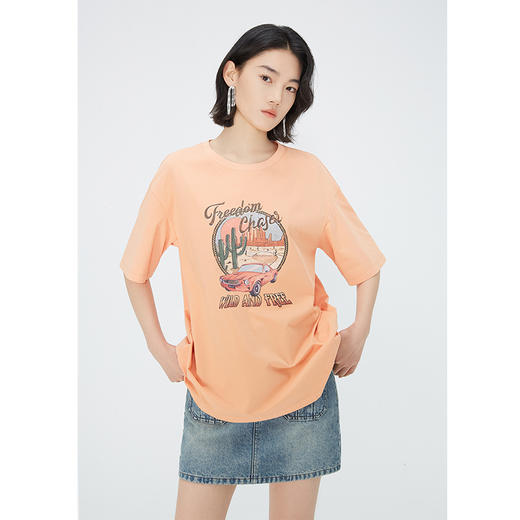 NEELLY纳俪商场同款夏新款美式复古高腰牛仔半身裙女时尚工装短裙N25054E04625 商品图1