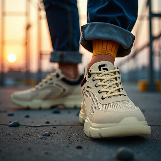 新品夏季透气防砸防刺轻便劳保鞋大网眼透气安全鞋防护鞋钢包头EVA 商品图9