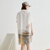 谜底连衣裙分袖女2025夏季新品复古风通勤宽松H型衬衫裙252ML0634 商品缩略图2
