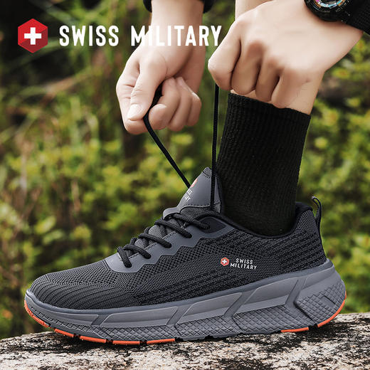爆款徒步越野跑步登山运动鞋   瑞士军工SWISS MILITARY运动品牌 户外情侣同款 1301 商品图4