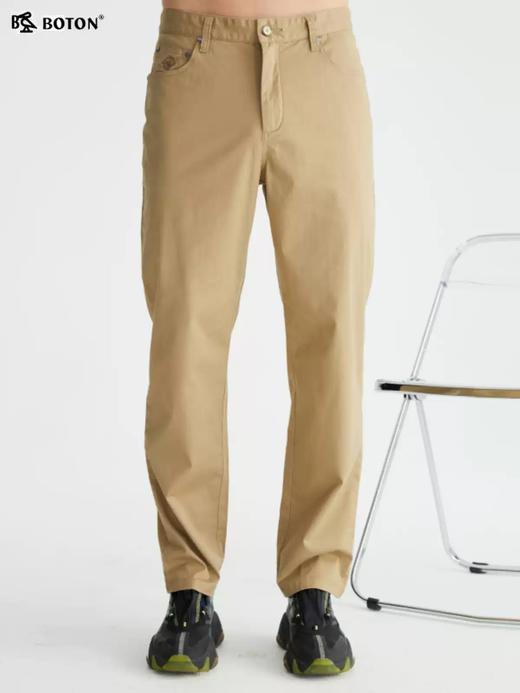 波顿男士春夏季时尚百搭卡其色直筒宽松休闲裤ME803122 商品图1