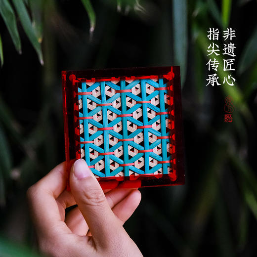 自然造物手工竹编冰箱贴盲盒亚克力磁贴个性创意伴手礼物趣味文创 商品图2