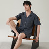 I'd爱帝男士短袖套夏季薄款透气纯棉家居服套装 商品缩略图1