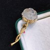 莲花翡翠胸针 商品缩略图1