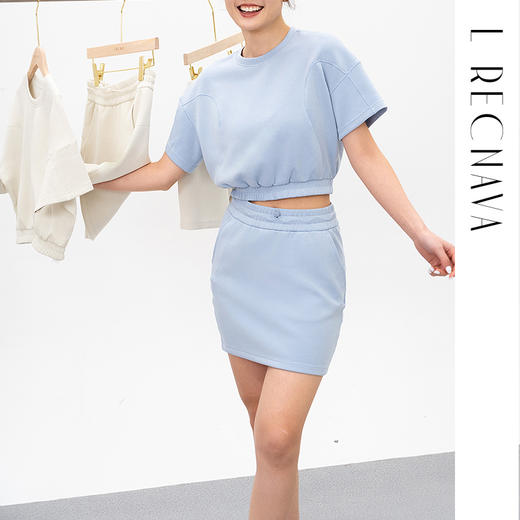 L RECNAVA 液态空气层休闲短裤 包臀裙 短袖 随心搭 怎么搭都漂亮 商品图0