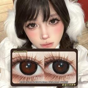 HONEYPARTY半年抛·叶萝莉棕&叶萝莉灰·14.5mm(着色参考14.0mm) 0-1000度(无525/575)·(建议佩戴3-4个月左右更换)