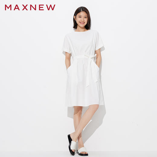 【裙装】船领收腰连衣裙 1P2225307 商品图3