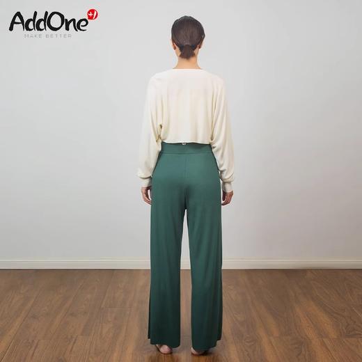 AddOne+1New小众设计瑜伽时尚V领系扣天丝针织空调衫短款长袖外搭 商品图5