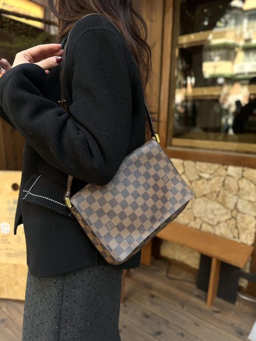 LV 中古 棋盘格 横版 王菲包 商品图2