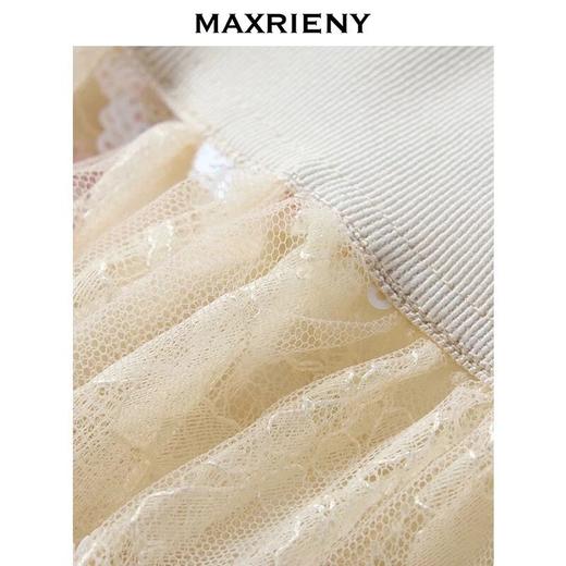 MAXRIENY2025年春夏新款度假法式半裙重工绣花浪漫感中长款高腰(货号:MF86SK005) 商品图2
