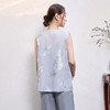 玳莎新中式国风马甲女2025年夏季新款精美重工刺绣真丝无袖背心 FB37001 商品缩略图2