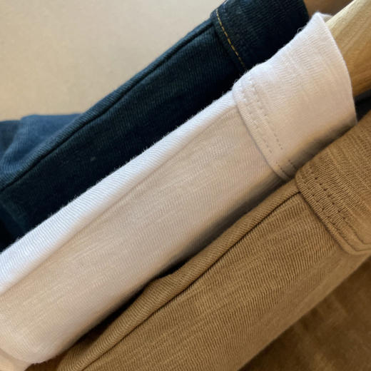 随便穿，随便搭！！！R单竹节棉刺绣小猪宽松圆领短袖T恤女2025新款！ 商品图1